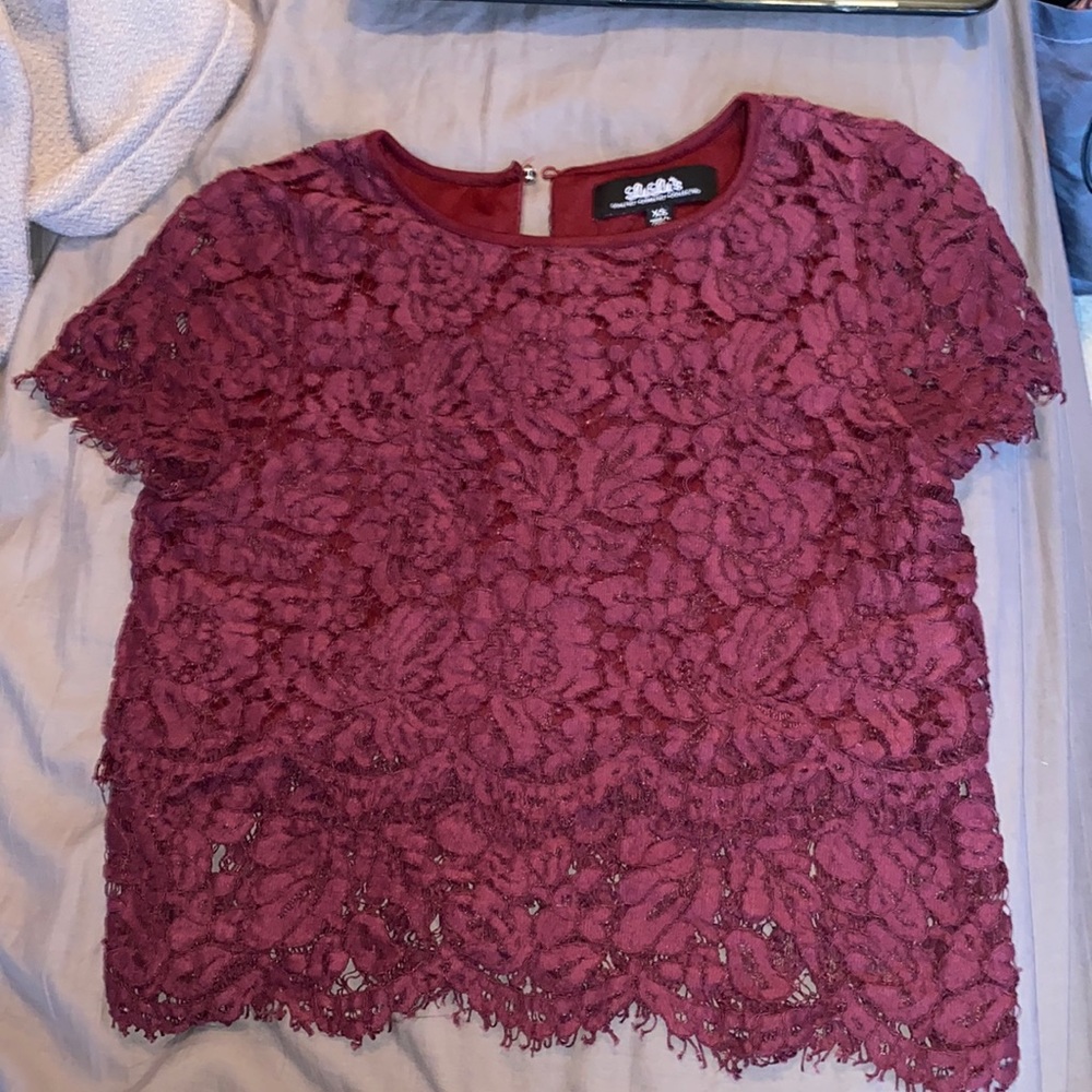 Laced crop top